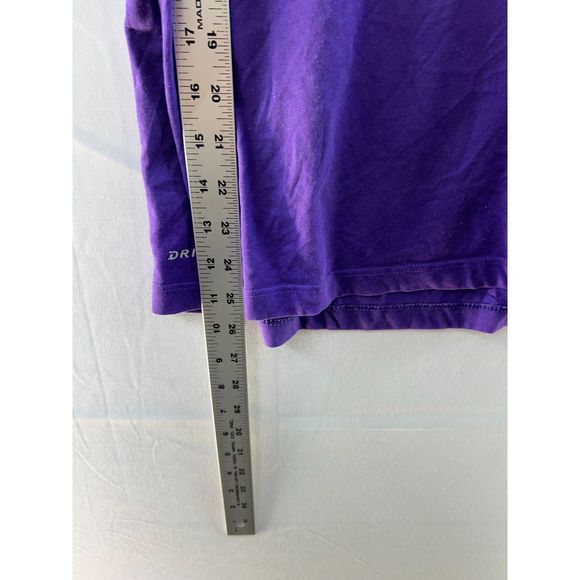 Nike Purple Just Do It Dri-Fit Retro Basketball T-Shirt Short Sleeve Men Medium - Picture 6 of 7